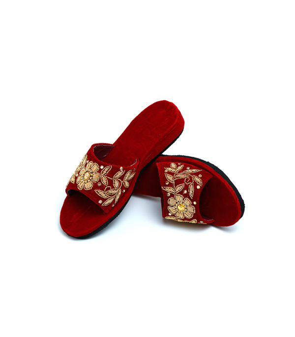 Nepali Shoes Red Open