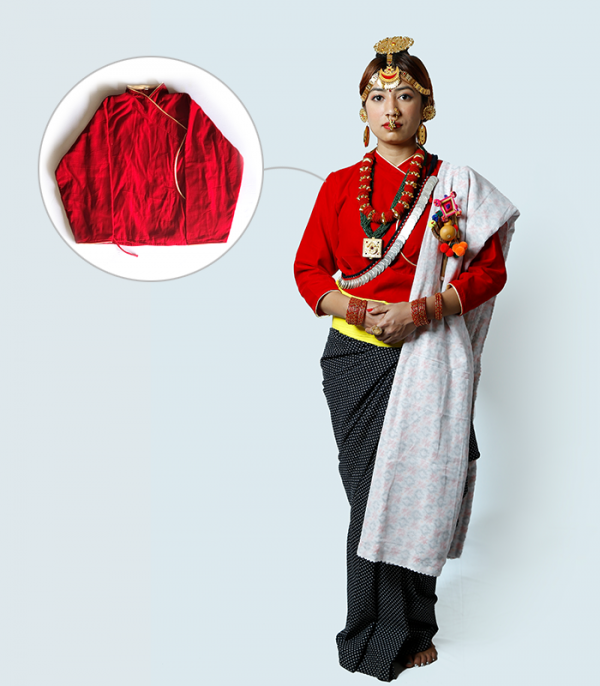 Simple Cholo - a traditional Nepali women blouse