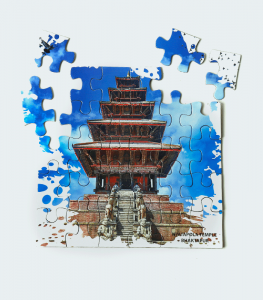 Nepal Cultural Jigsaw Puzzle - Nyatapol temple Bhaktapur