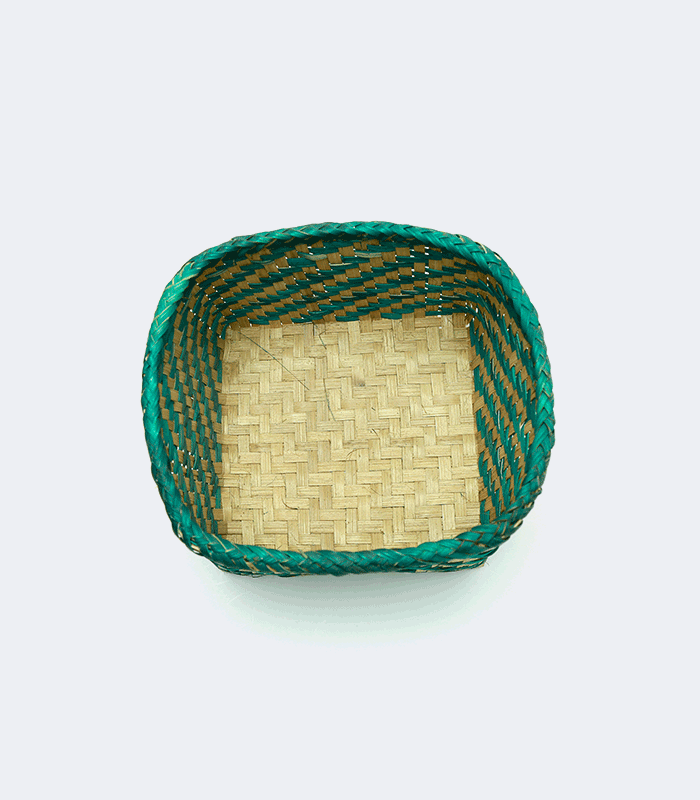 Bamboo Dalo Green - Traditional weaved basket of Nepal