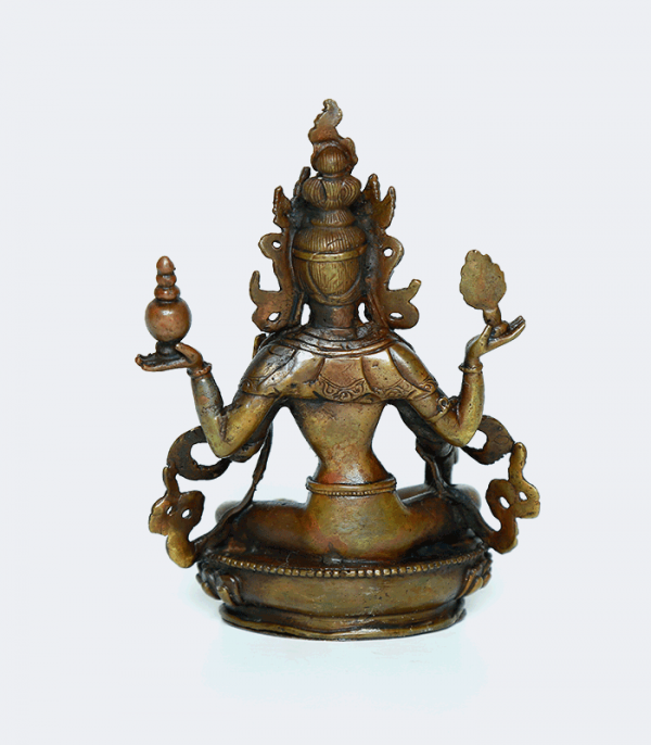Laxmi Copper Statue 6" - Goddess of Wealth