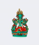 Green Tara - 6" Resin Statue - Buddhist culture in Nepal