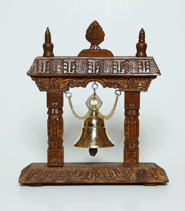 Wooden Table Bell (Big) - Traditional arts of Nepal
