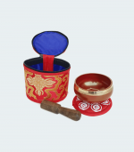 Tibetan Small Singing Bowl from Nepal (Red Set)