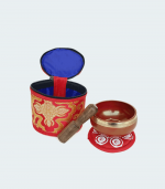 Tibetan Small Singing Bowl from Nepal (Red Set)